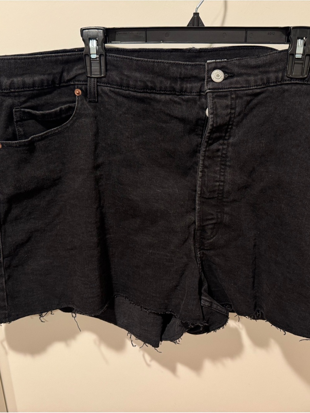 Old Navy Black Denim Cutoff Shorts